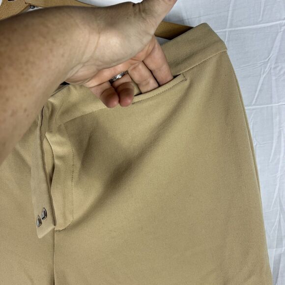 DOCKERS Metro Women's Khaki Dress Pants SZ 12 M Stretch Waist Cuffed - Picture 5 of 9